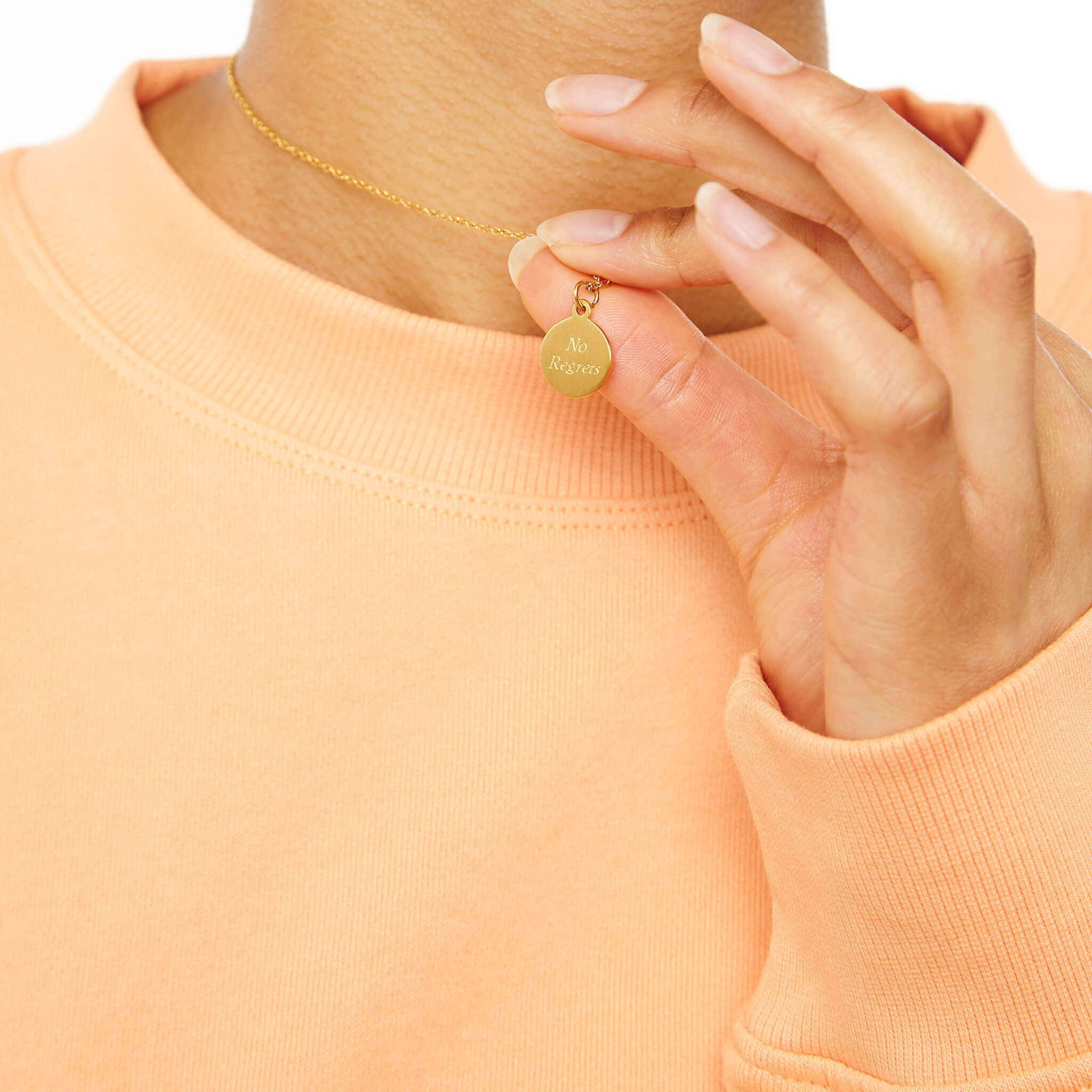 ‘No Regrets’ Rave Coin Pendant