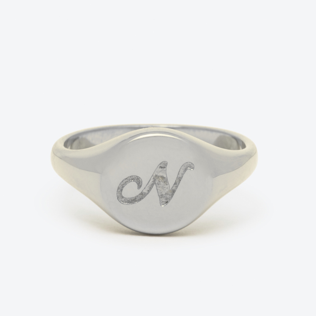 Initial Signet Ring