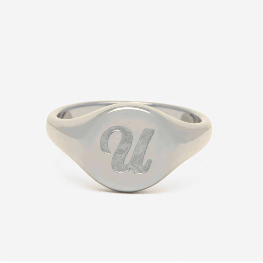Initial Signet Ring