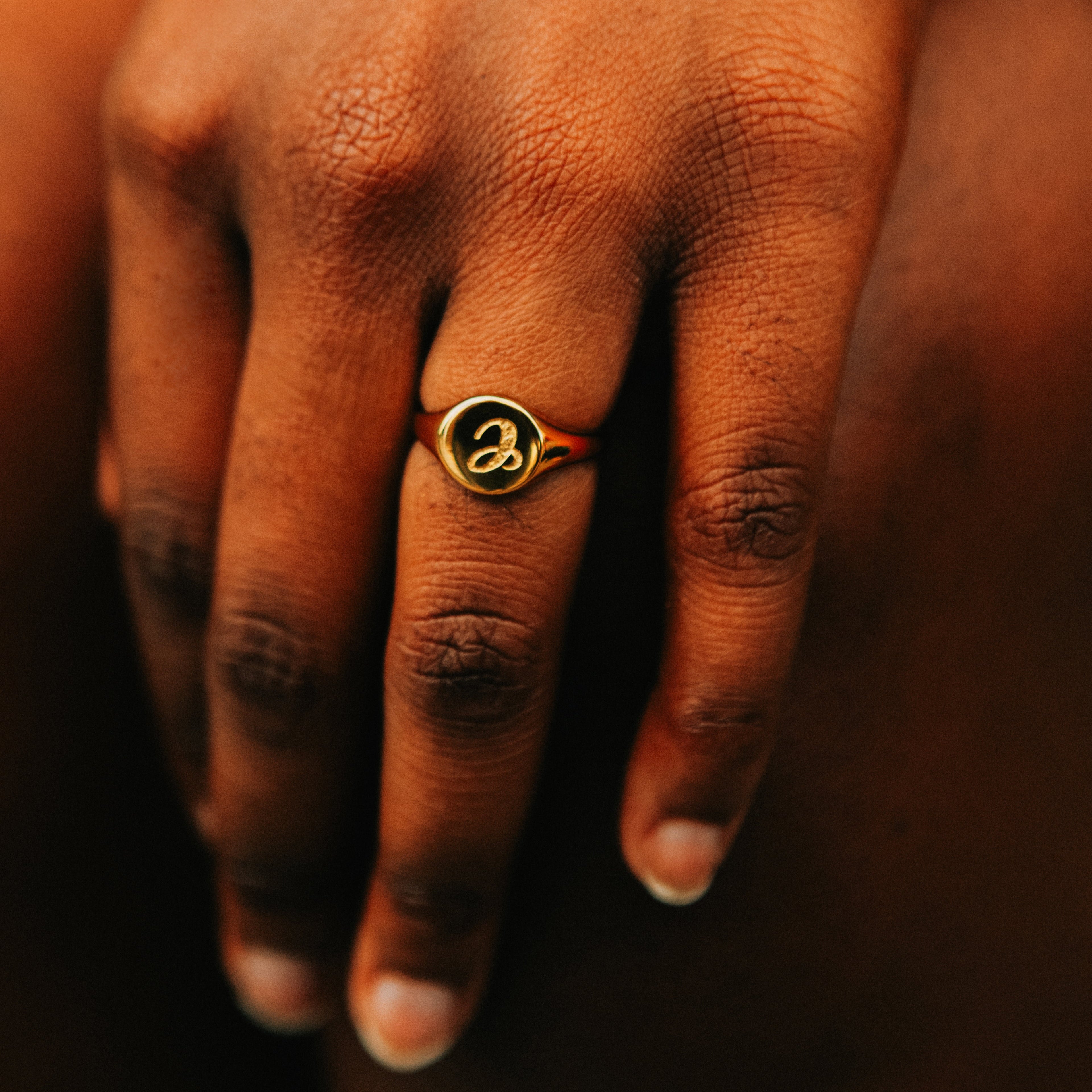 Initial Signet Ring