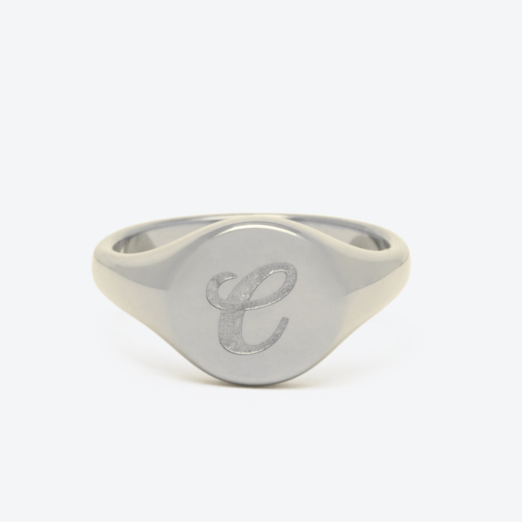 Initial Signet Ring