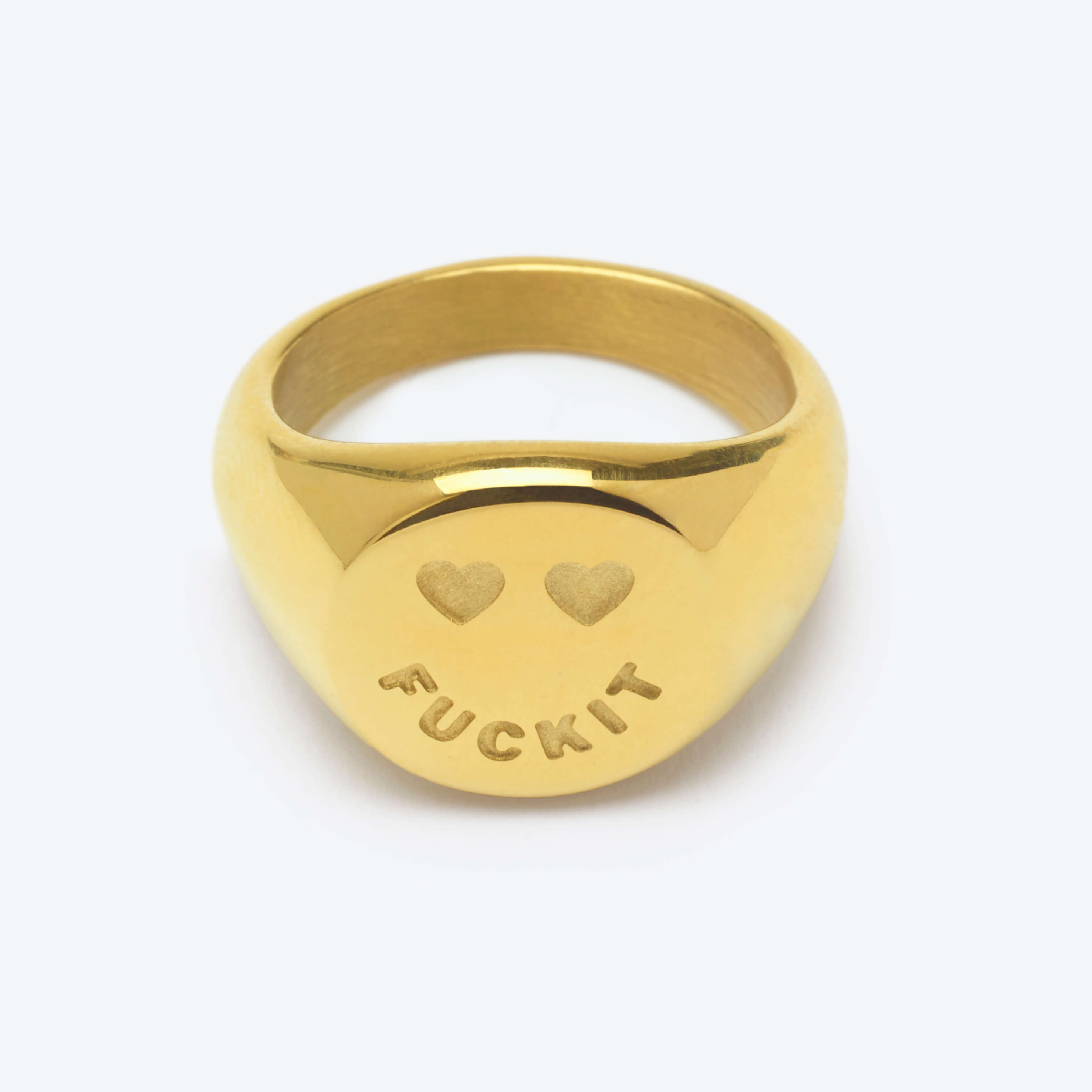 Fuckit Smiley Ring