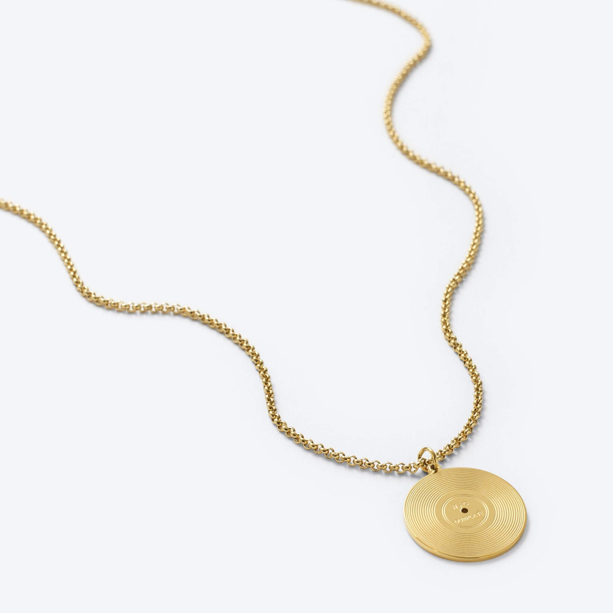 Vinyl Record Pendant Chain