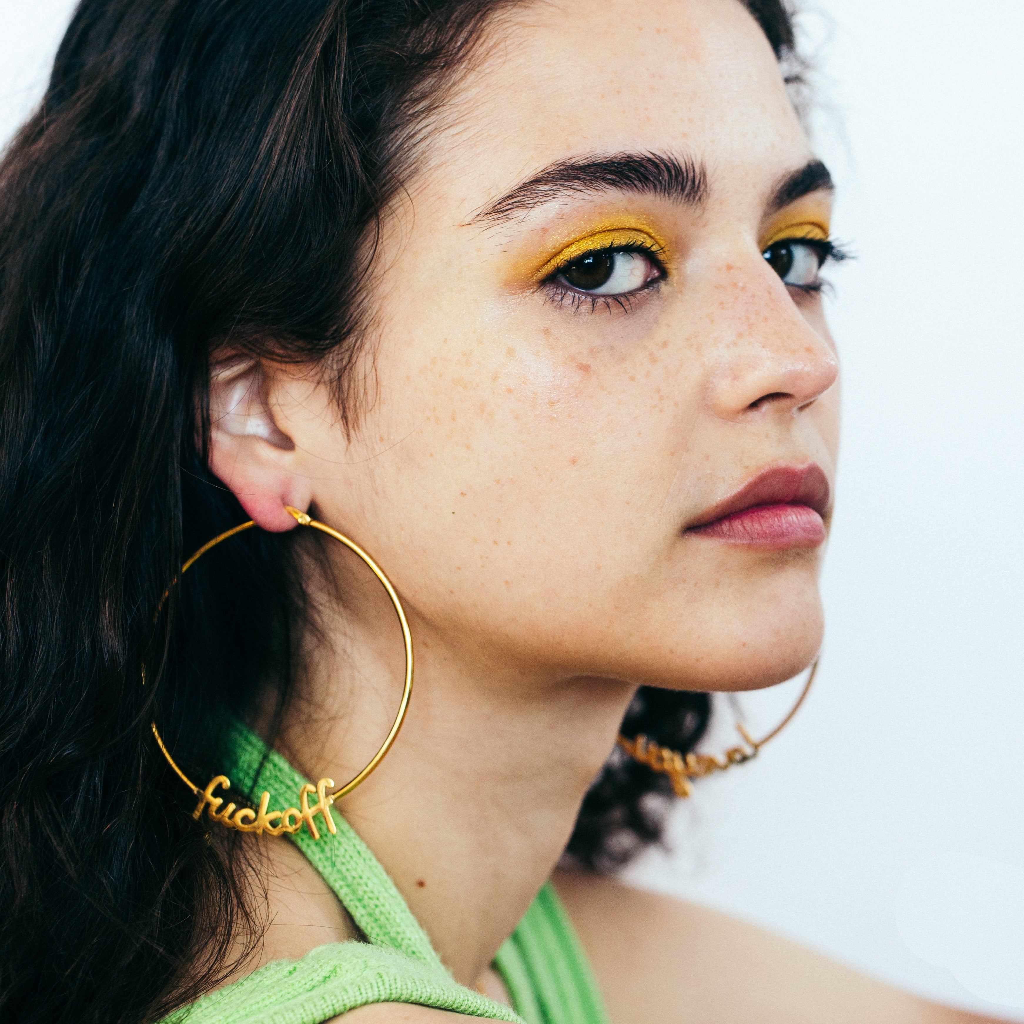 ‘Love You / Fuck Off’ BIG Hoops